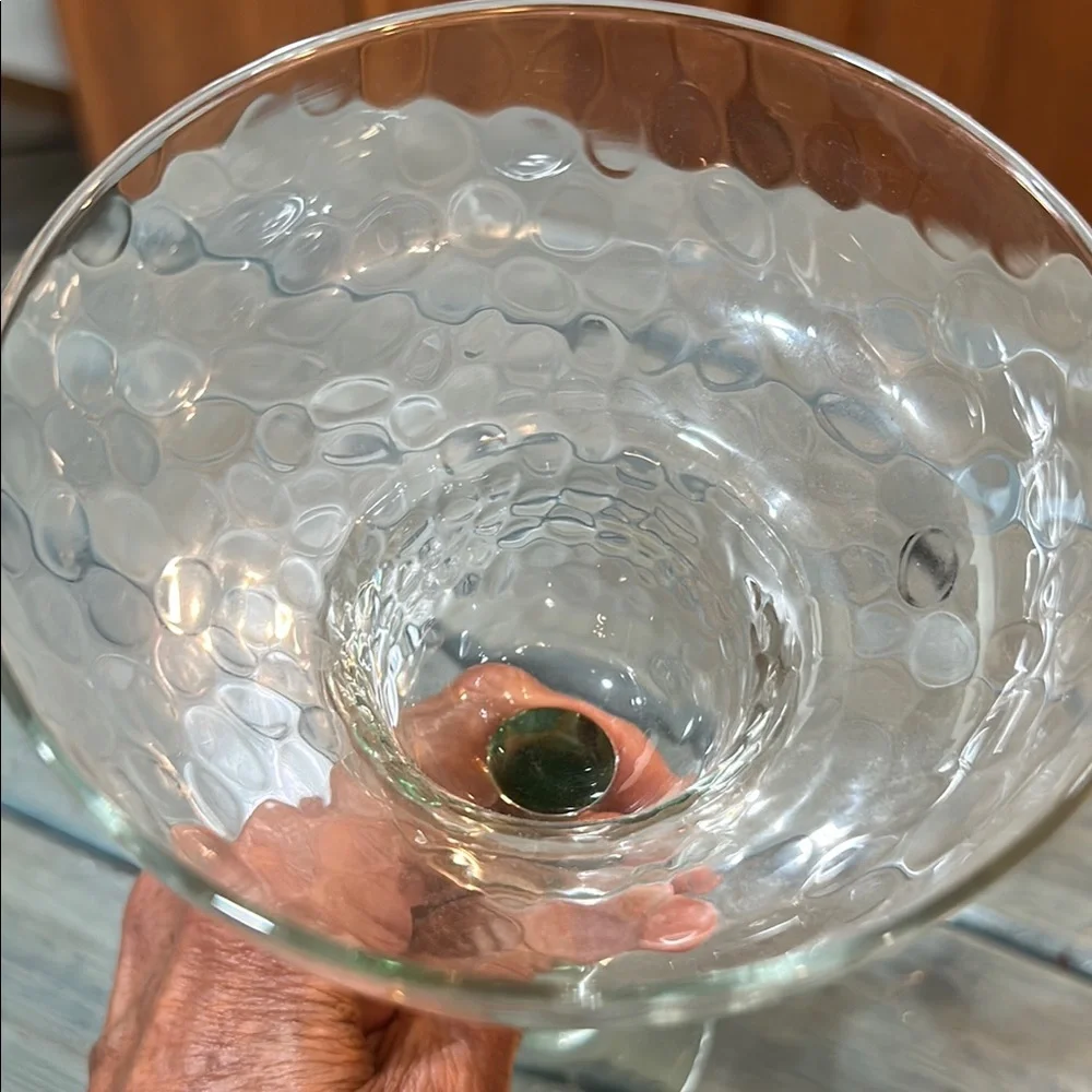 Qty 4 Hammered Art Margarita Glasses Multicolor Stem 8 oz. - Picture 2 of 6